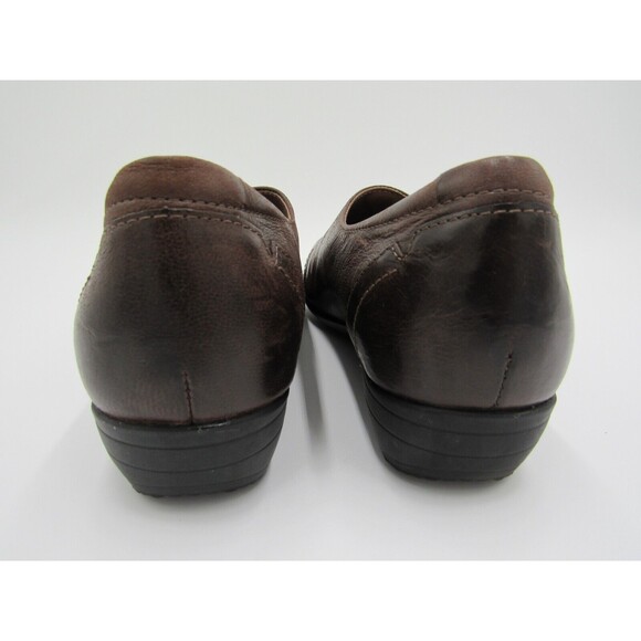 Dansko Women's 7.5 Franny Loafer Chocolate Burnished Calf Brown Size 38 Clogs - Picture 3 of 14